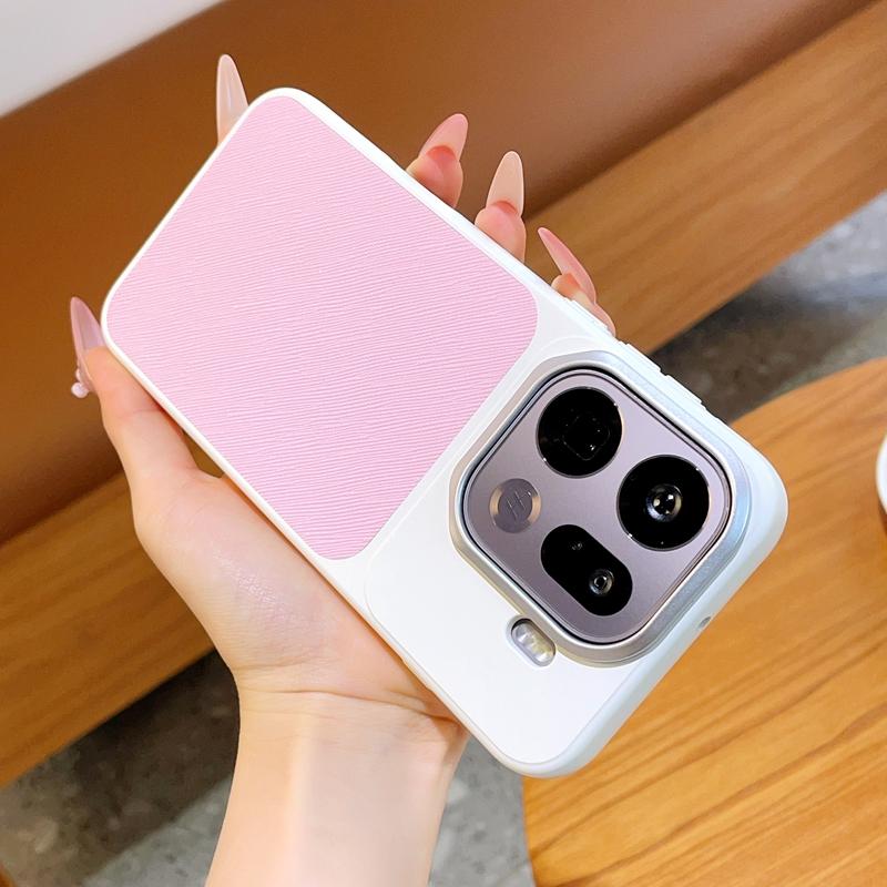 Square Back Premium Leather Phone Case For Oppo Find X9 /OPPo Find X9 Pro Raised Lens to Protect the Camera Back Cover