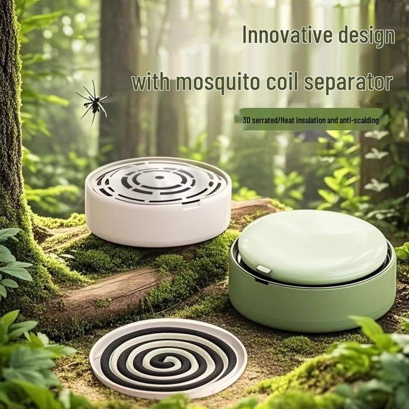 Newcomer Exclusive: Stainless Steel Mosquito Coil Holder with Separator for Sandalwood