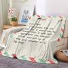1pc Mom Love Blanket, Lightweight Flannel Throw Blanket For Sofa, Bed, Travel, Camping, Living Room, Office, Couch, Chair, And Bed