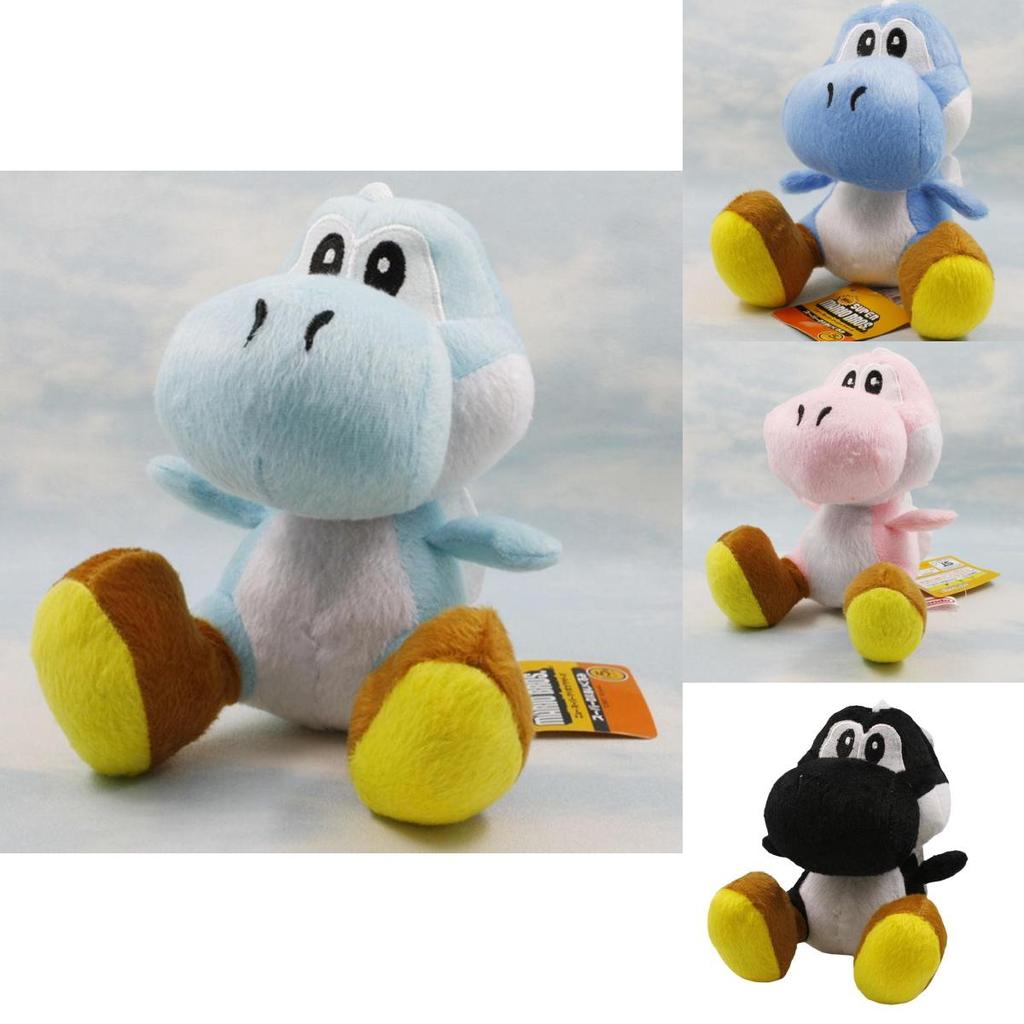 Lindo Peluche de Dibujos Animados de Yoshi Suave Y Abrazable Dinosaurio Verde Animal de Peluche