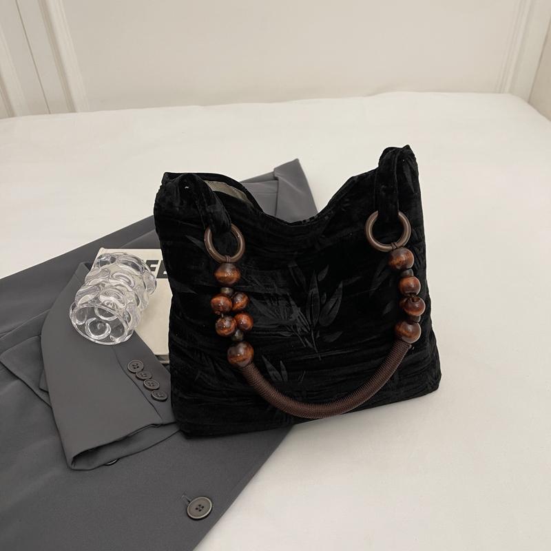 

Женская сумка через плечо из мягкой ткани с градиентным узором, модный поп-дизайн высокого класса, ручки, уникальные аксессуары с бусинами Будды