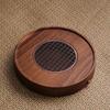 Solid Wood Tea Tray Walnut Whole Solid Wood Pot Bearer Rectangular Dry Bubble Tray Drainage Bubble Tea Tray