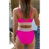 Sport High Waist Women Bikini New Sexy Scoop Push Up Swimsuit Mujer Bathing Suit Teen Young Girl Tank Top Biquini Swimwear