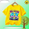 Kids T-Shirts Fashion Oys Girls Polyester Tee Italian 67 Casual Children Clothes Top Summer 67 Six Seven Cool Funny Printed T-shirt