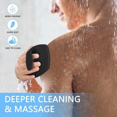 KESI Silicone Body Scrubber for Nourishing Cleaning Exfoliating Your Skin|soft Bristles with Non-Slip Grip| Bath Brush Soft Cleansing for Men, Wom