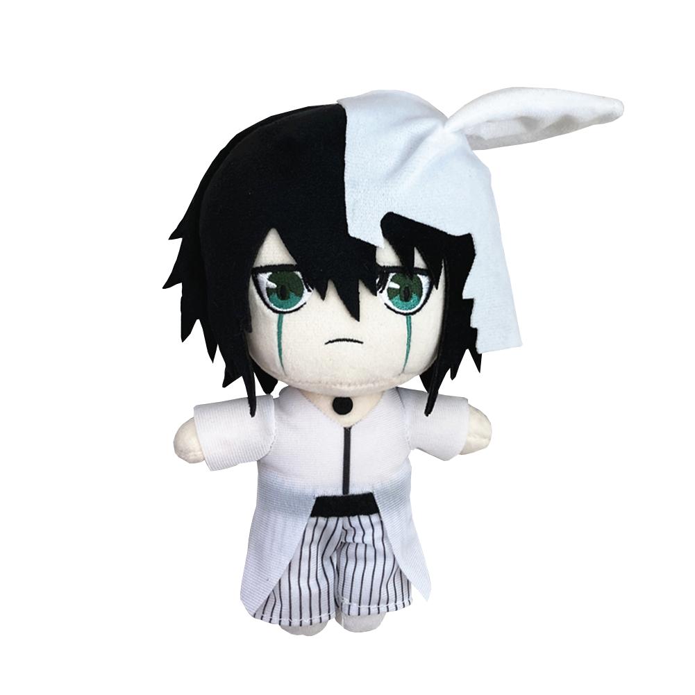 Anime Plush Doll Aizen Sousuke Zaraki Kenpachi Plushie Kuchiki Byakuya Kurosaki ichigo Plush Toy Cosplay Soft Stuffed Pillow Gif
