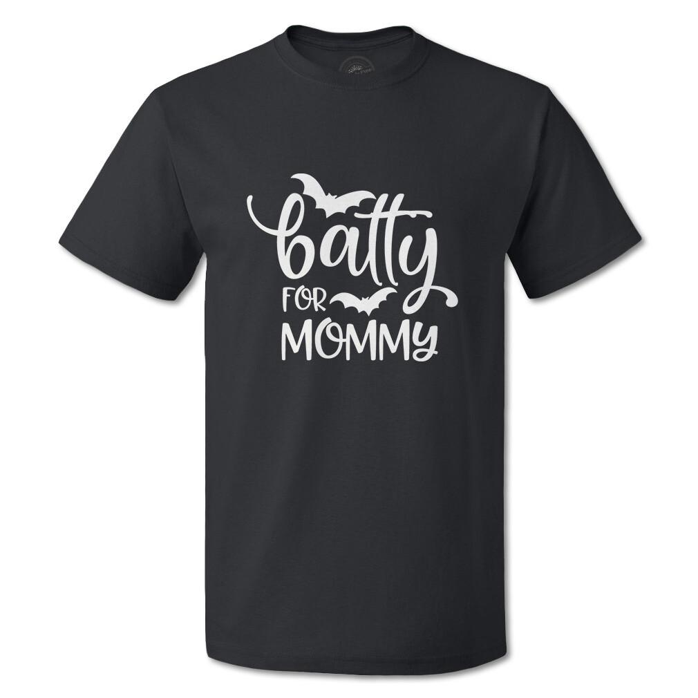 Funny Graphic T Shirts Halloween Batty for Mommy Style A Cotton Casper Top M
