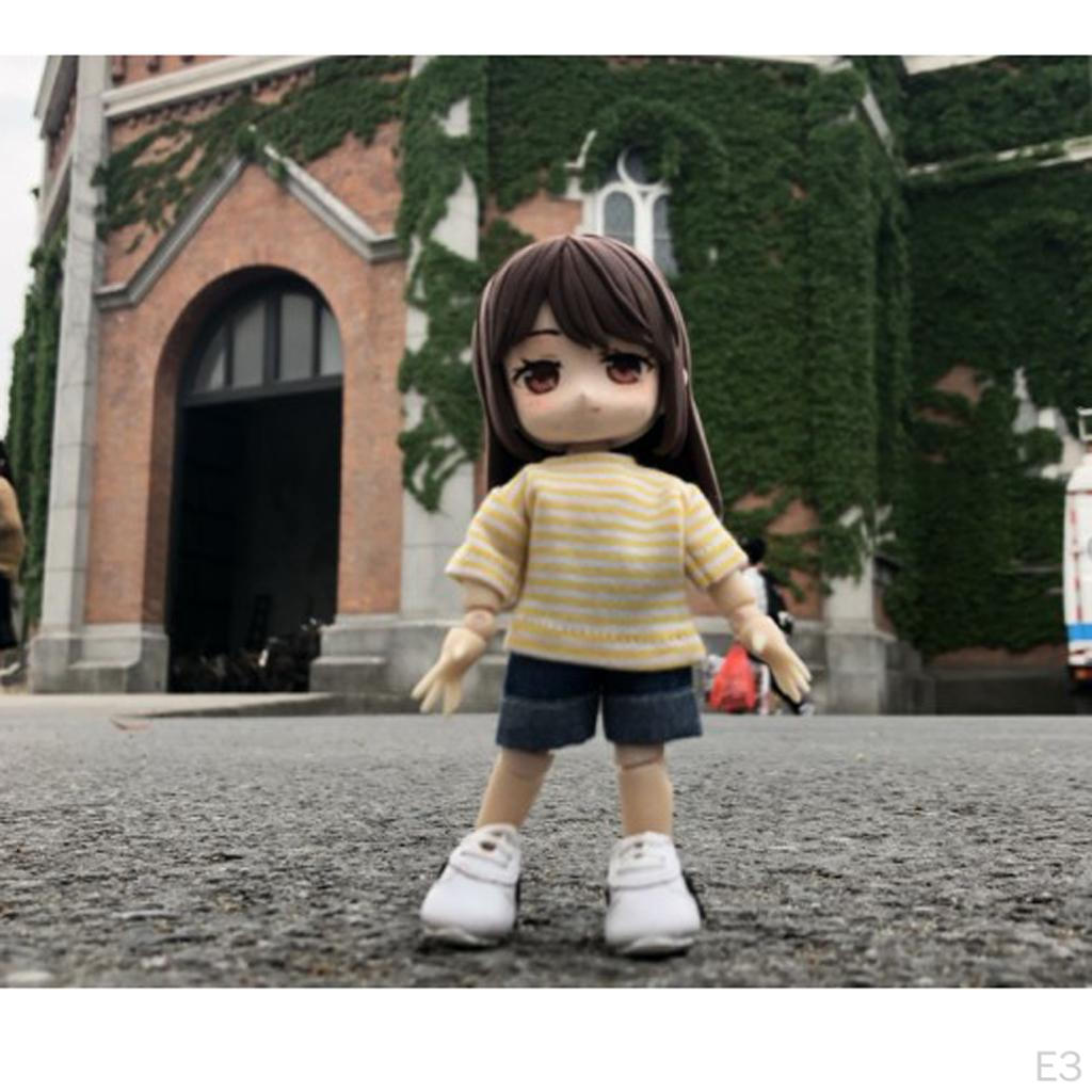 2 Piece Doll Clothes - Striped Short Pants Outfit Set for