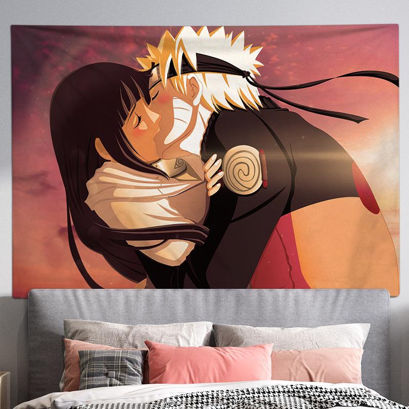 Living Room Background Cloth, Bedroom Hanging Cloth, Japanese Cartoon Anime Tapestry, Room Wall Carpet