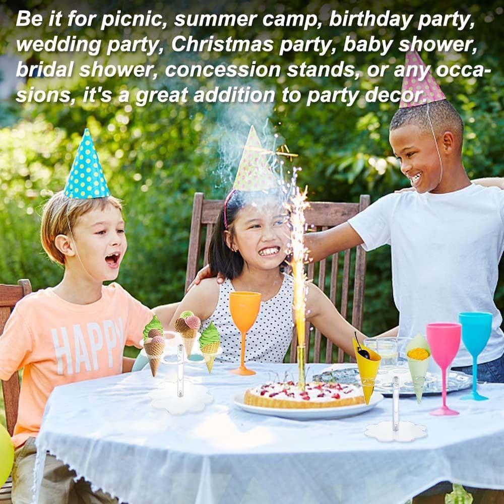 With 8 Holes Cone Holder Rack Flower Shape Sushi Roll Holder  Party Wedding Birthday