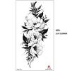 Emmy Black Series Butterfly Rose Flower Tattoo Sticker Set Water Transfer Paper