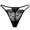 Women's Lace Thong: Low Waist, Hip Lift, High Cut, Metal Detail, Thin Strap, Sexy T-Pants