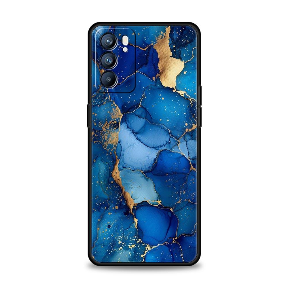 Phone Case For Oppo Find X6 Pro X5 A54 A53 A52 A9 A15 A95 A17 A16 A76 A74 A57 A31 Reno8 Reno7 Reno6 Pro 5G Cover Marble