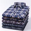 2026 New Men's Plaid Shirts Long Sleeve Checked Shirt Formal Fashion Thin Soft Classic Basic Casual Male Clothing 3XL 4XL