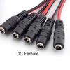5,5 x 2,1 mm Jack konektory DC napájecí prodlužovací kabel Zásuvkový adaptér pro CCTV kameru LED pásek DC drátový kabel