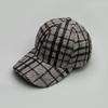 Versatile Color Block Star Baseball Caps Autumn And Winter New Men Womencotton Fashion Casual British Style Check Warm Colorful