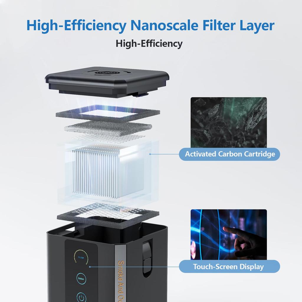 WAINLUX K8 Air Purifier for Laser Engraving Machine and Laser Cutting Oil Smoke Purifier for Sealed Laser Cutting Purification Rate Machine, Machine,