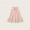 Sweet Sleeveless Princess Dress for Infant Girls Mesh Splicing Tutu Dress Casual Daily Party Baby Girl Mesh Princess Dress