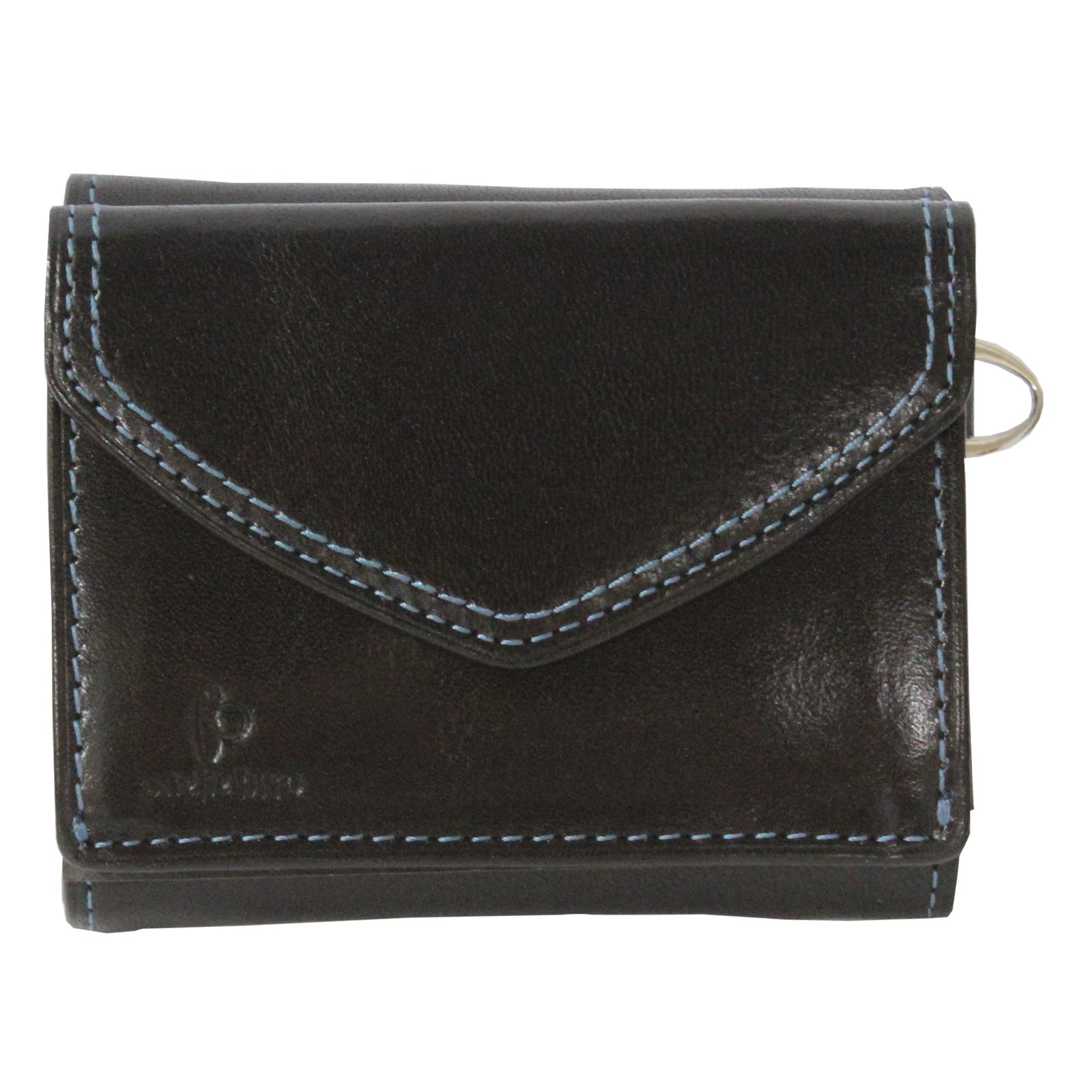 

Trifold Wallet Italian Leather Compact Mini Wallet AZ104 Black [Celeste] Men s [Amazon Model] чорний