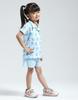 Monte Carlo Girl's Regular Fit Printed Half Sleeve Short Set
