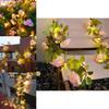 Romantic Led Rose Vine Lights In Warm White For Weddings And Special Occasions