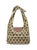 Borsa Tote in Tessuto Le Pliage con Chiusura a Bottone Stampata Media da Donna Verde Carciofo 10303HGGM04