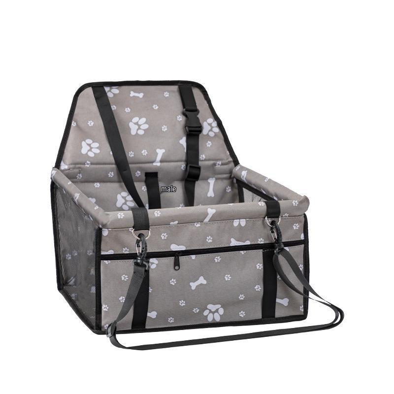 Waterproof Foldable Pet Seat & Mat for Car with Dog Cage & Bed