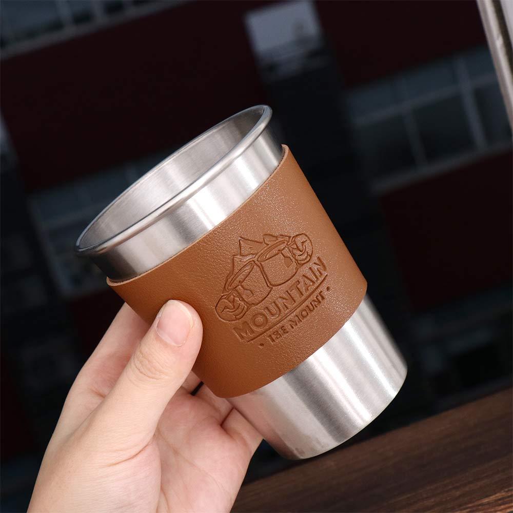Cup Heat Insulation Cover Protective Cover Cup Sleeve Leather Cup Cover Stainless Steel Cup Sleeve