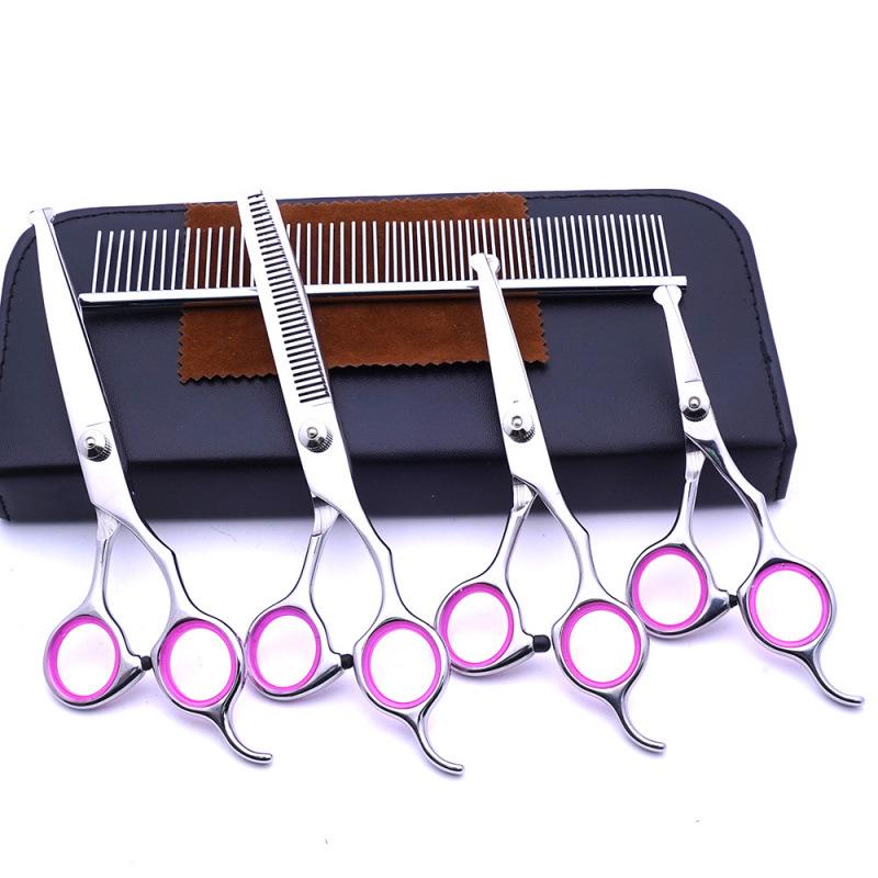 Teddy Dog 6-Inch Stainless Steel Grooming Scissors Set