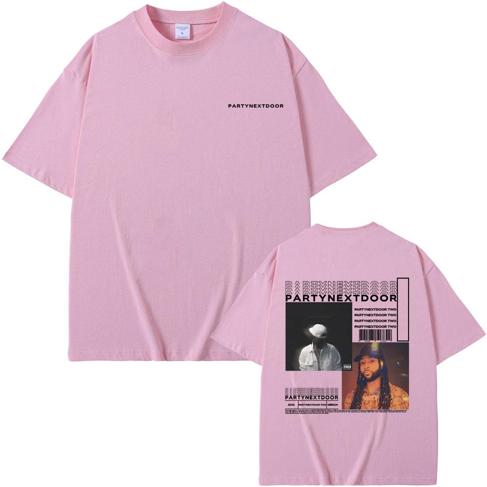 Rapper Partynextdoor Partynextdoor Dvě Alba Oboustranný Potisk Tričko Pánské Hip Hop Vintage Trička Pánské Nadměrné Streetwear