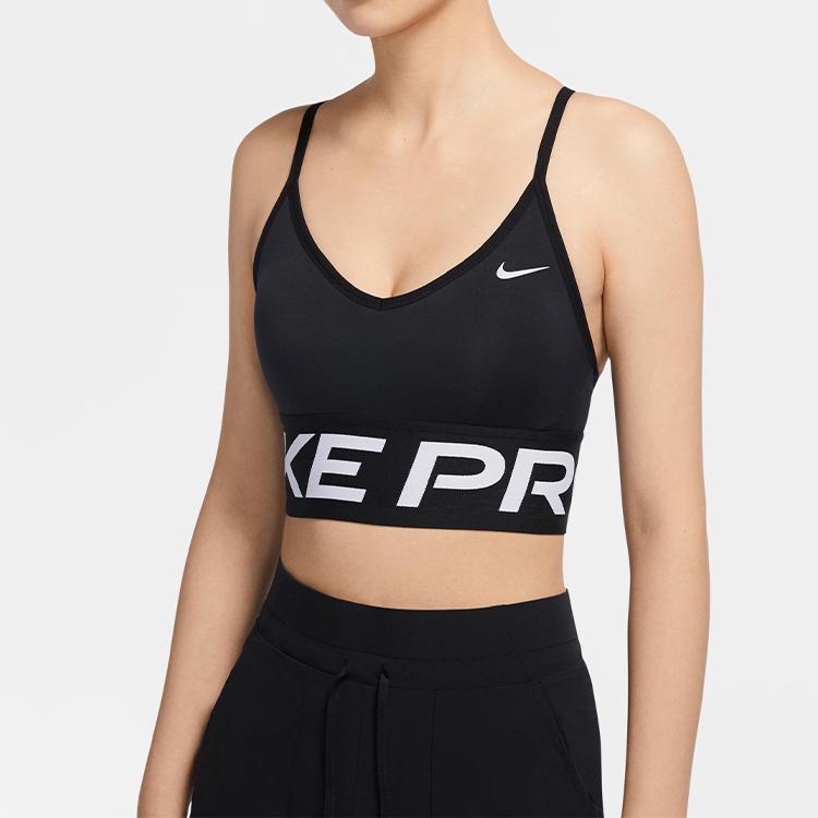 Nike Pro Indy Low Impact Support Training Sports Bra Women Underwear Black CT3765-010
