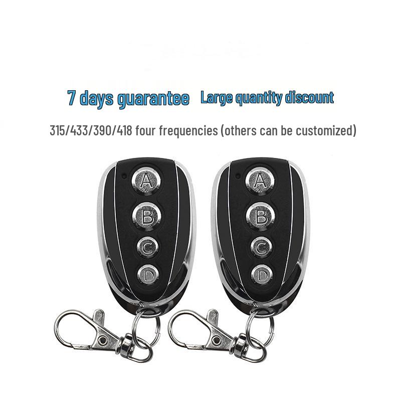 Ασύρματο Τηλεχειριστήριο για Γκαραζόπορτα & Ηλεκτρικό Ρολό: Μεταλλικό, Τεσσάρων Κουμπιών, Συμβατό 315/433M