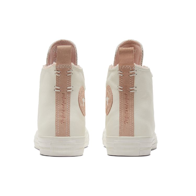 Converse Chuck Taylor All Star High Perfect Is Not Perfect Vintage White Dusk Pink 573071C Women's High Top Canvas Lifestyle Sneakers