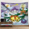 Christmas Balls And Snow Wall Hanging Tapestry Christmas Wall Hanging Tree Wall Hanging Gorgeous Christmas Tree Fireplace Gifts