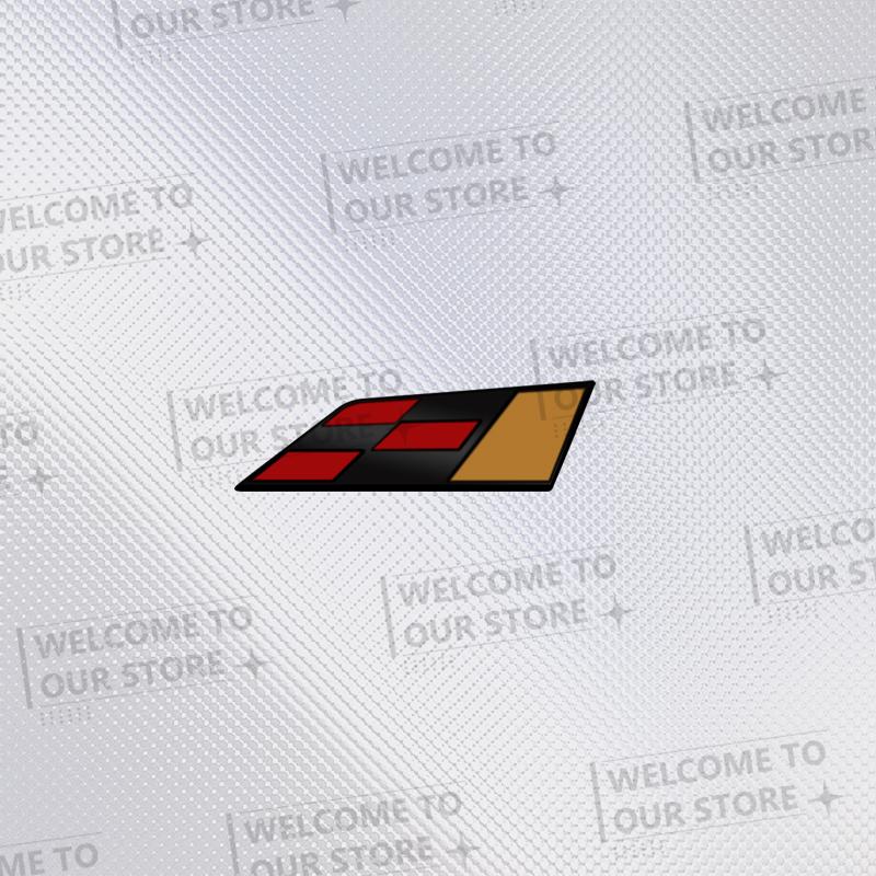 3D Metal Racing Flag Car Steering Wheel Badge Sticker Styling Interior Dekoration For Mill Alhambra Ibiza Leon Cupra Ateca Arosa