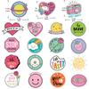 80 Pcs Buzzwords Stickers VSCO Pop Cute Slogan Inspirational Creative Text for Girls Kids Cartoon Kawaii Decal On Laptop Fridge Water Bottle Desk