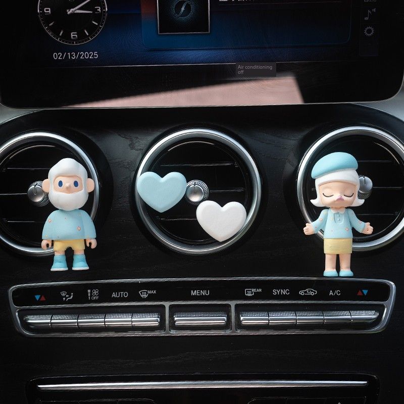New Car Gift Car Perfume Fragrance Cute Cartoon Air Vent Decoration Car Aroma Diffuser Stone Car Interior Ornament Fragrance