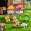 Figurines Miniatures Cute Small Tree Potted Micro Landscape Ornaments For Home Decorations Office Desk Accessories