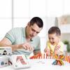 Portable Educational Travel Kit: Kindergarten Building Blocks & Magic Cube Puzzle Toy