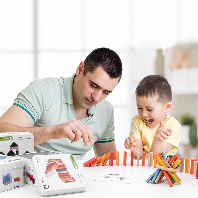 Portable Educational Travel Kit: Kindergarten Building Blocks & Magic Cube Puzzle Toy