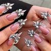 Glass Crystal 3D Fingernail Rhinestones Mixed Shape DIY Nail Art Decorations  for Women