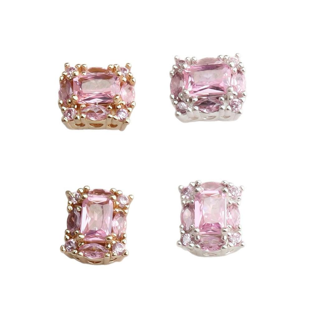 14K Gold Filled Quadratische Zirkon-Abstandshalterperlen für die Schmuckherstellung