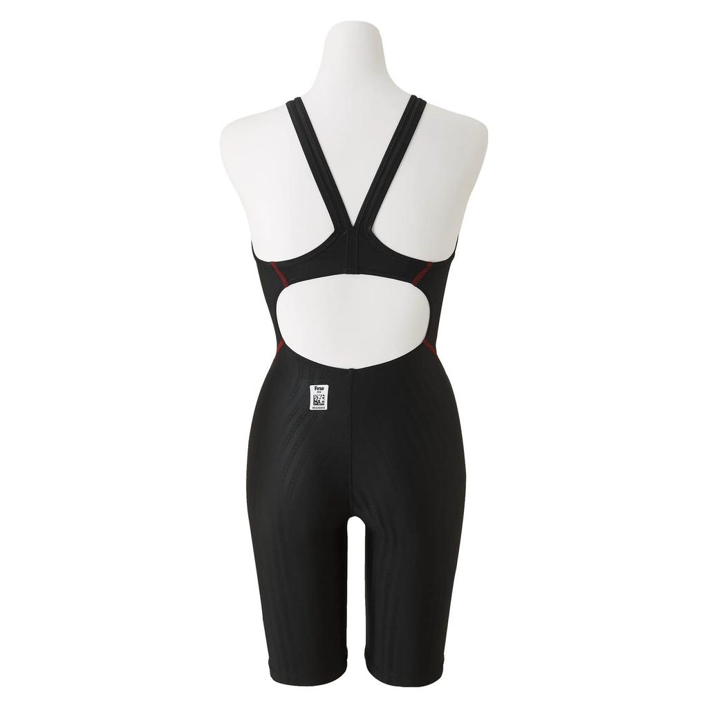 MIZUNO Stream Ace Race Half Suit Open FINA Swimming Approved Women's (Lace Back) N2MG0222, Color Red, Size L, (International Federation)