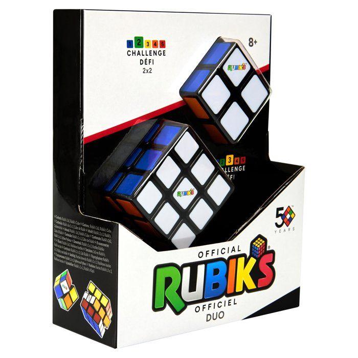 Coffret Duo 3x3 + 2x2 Rubik's Cube - SPIN MASTER - A partir de 8 ans
