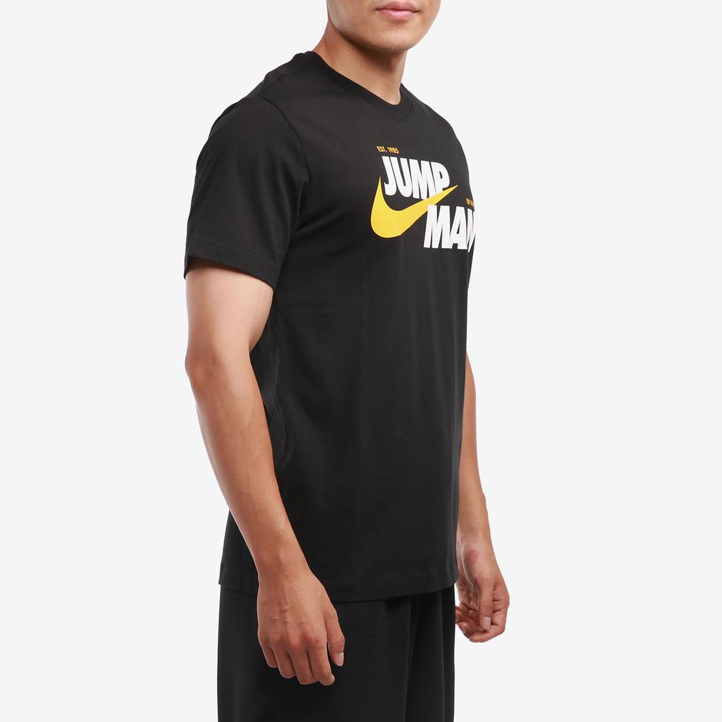 Jordan Jumpman GFX SS Crew Casual Sports Breathable Letter Print Short Sleeve T-Shirt Men Tops Black DM3220-010