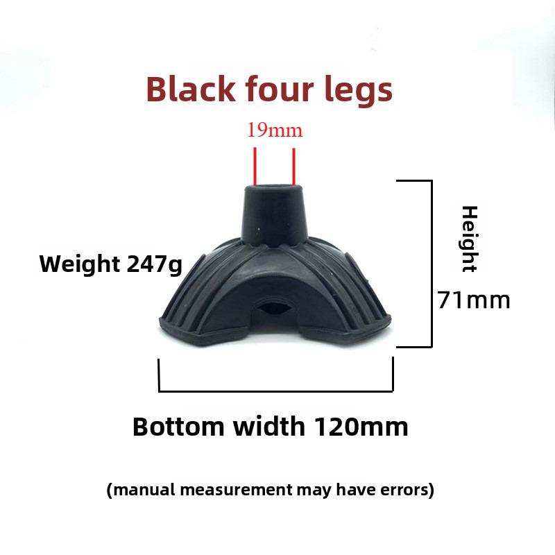 Cane Tips 6 Pillar Design Nonslip Rubber 19mm Crutch Tips with for Walking Stick Shooting Stick Crutch Tips Crutches Accessories