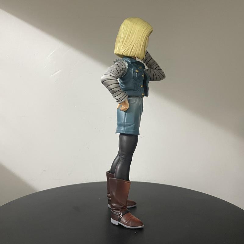 Dragon Ball Z YS Android 18 Action Figure Anime DBZ SSJ Lazuli Figurine Toys 26.5cm GK Statue Figuras Model Ornament Gift