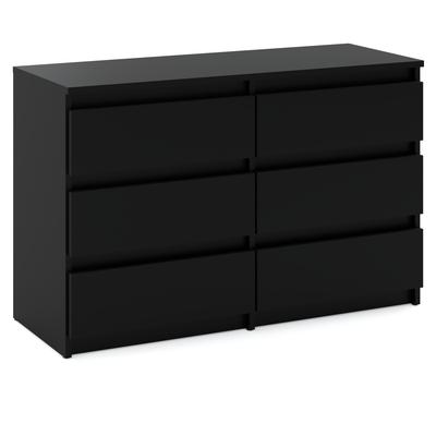 Black Chest of Drawers 100 CM TV Cabinet Sideboard Wardrobe Living Room Furniture