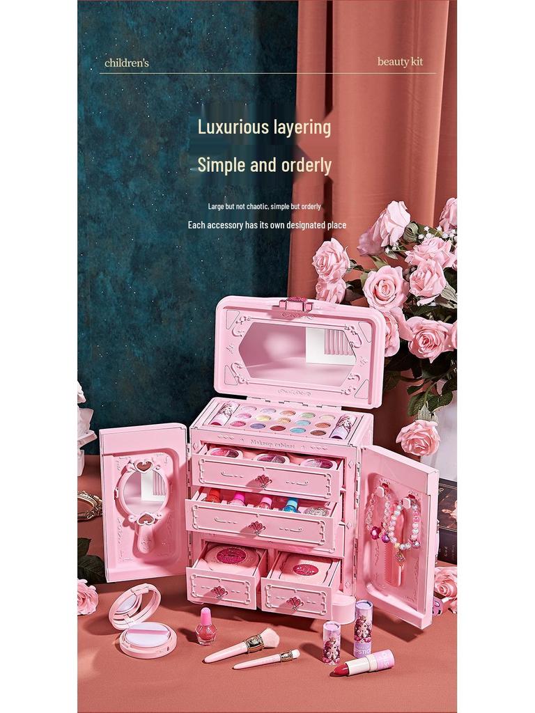 Princess Makeup Set for Kids: Girls’ Birthday Gift with Nail Polish