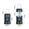 LED Camping Emergency Lamp Solar Powered 350lm Tent Lights for Outdoor Hiking